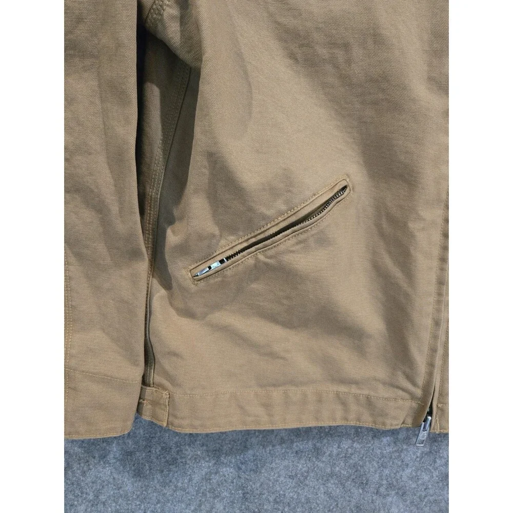 The North Face Cedar Canvas A8B72 Camel Zip Chore Field Work  Barn Jacket Sz M